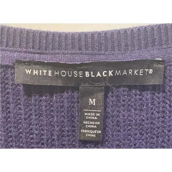 White House Black Market Purple Sweater Dress Women Medium (1077) - Picture 7 of 8